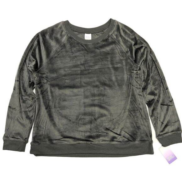 S Velour Fleece Lounge Set Top & Joggers Gray SMALL EUC - Picture 5 of 5